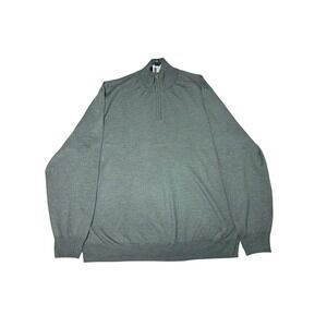 Jos.‎ A. Bank Signature Collection XXL Merino Wool Gray 1/4 Zip Pullover